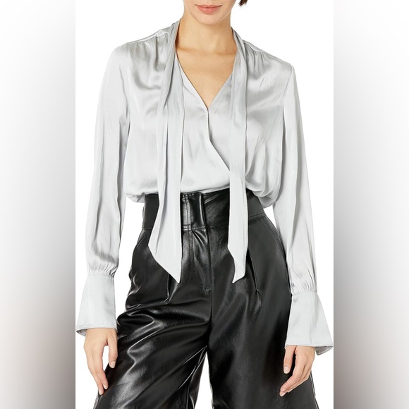 PAIGE Women's Saffron Thong Bodysuit in Cloud Grey - Picture 1 of 8